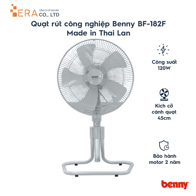 Quạt rút công nghiệp 18" Benny BF-182F Made in Thai Lan