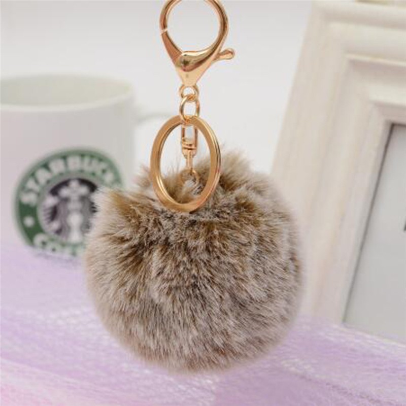 Móc Khóa Hình Cục Bông Dễ Thương