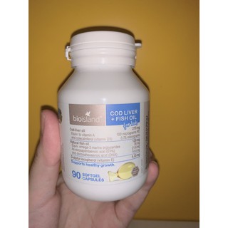 Dầu gan cá tuyết Bio Island Úc 90 viên cho bé từ 7 tháng tuổi