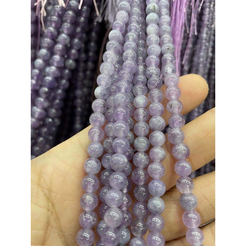 DIY Amethyst Loose Round Glass Beads For making Accessoires 6/8/10mm