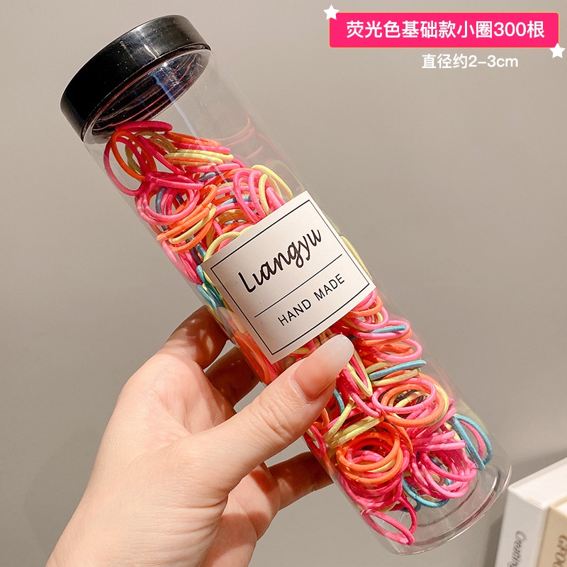 Set 300 Chun Buộc Tóc Nhiều Màu Cho Bé Gái