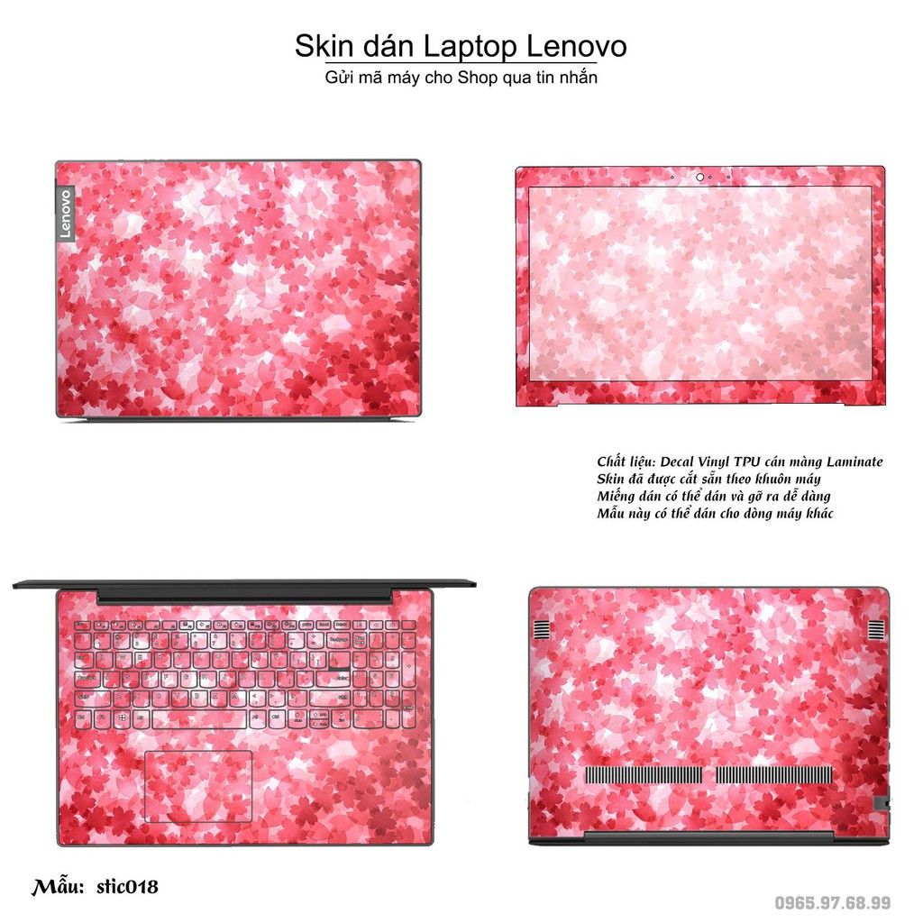 Skin dán Laptop Lenovo in hình Hoa văn sticker _nhiều mẫu 3 (inbox mã máy cho Shop)