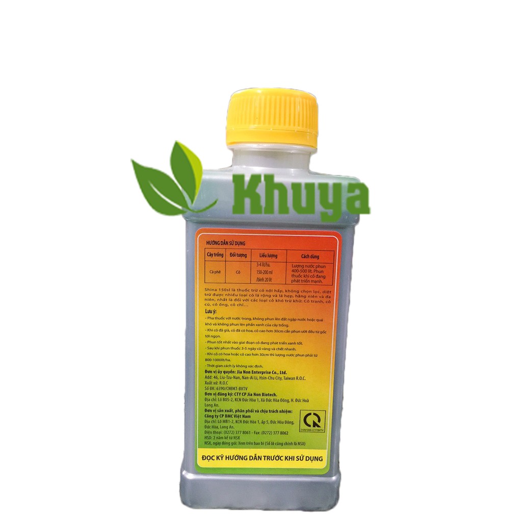 Thuốc trừ cỏ Khai Hoang Q7 chai 450ml Cỏ cháy thế hệ mới