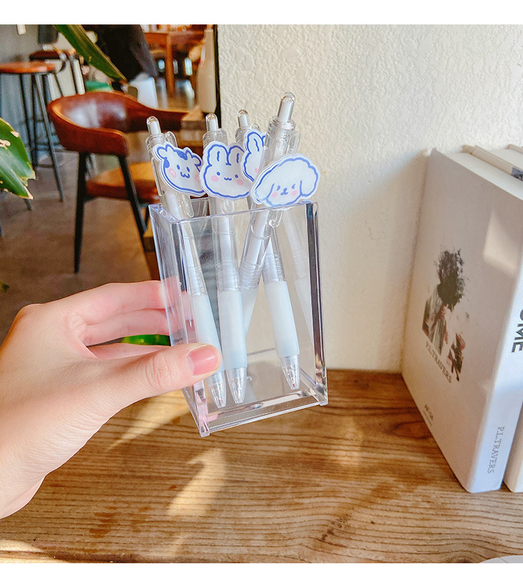 Hộp Đựng Bút Bằng acrylic Trong Suốt Để Bàn Tiện Dụng
