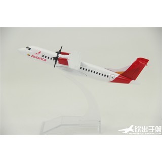 Mô hình máy bay ATR72-600 Colombia bằng hợp kim 14cm
