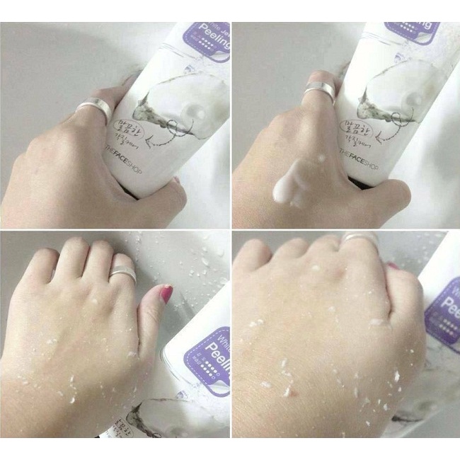 Tẩy Tế Bào Chết Ng.ọc Trai White Jewel Peeling The Face Shop 120ml Của Hàn Quốc