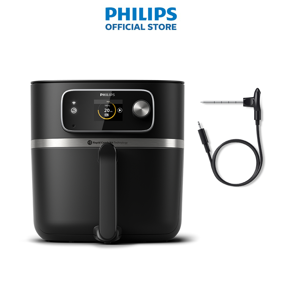 Nồi Chiên Không Dầu cao cấp Philips HD9880/90 XXL Connected |2000W - Hàng Chính Hãng