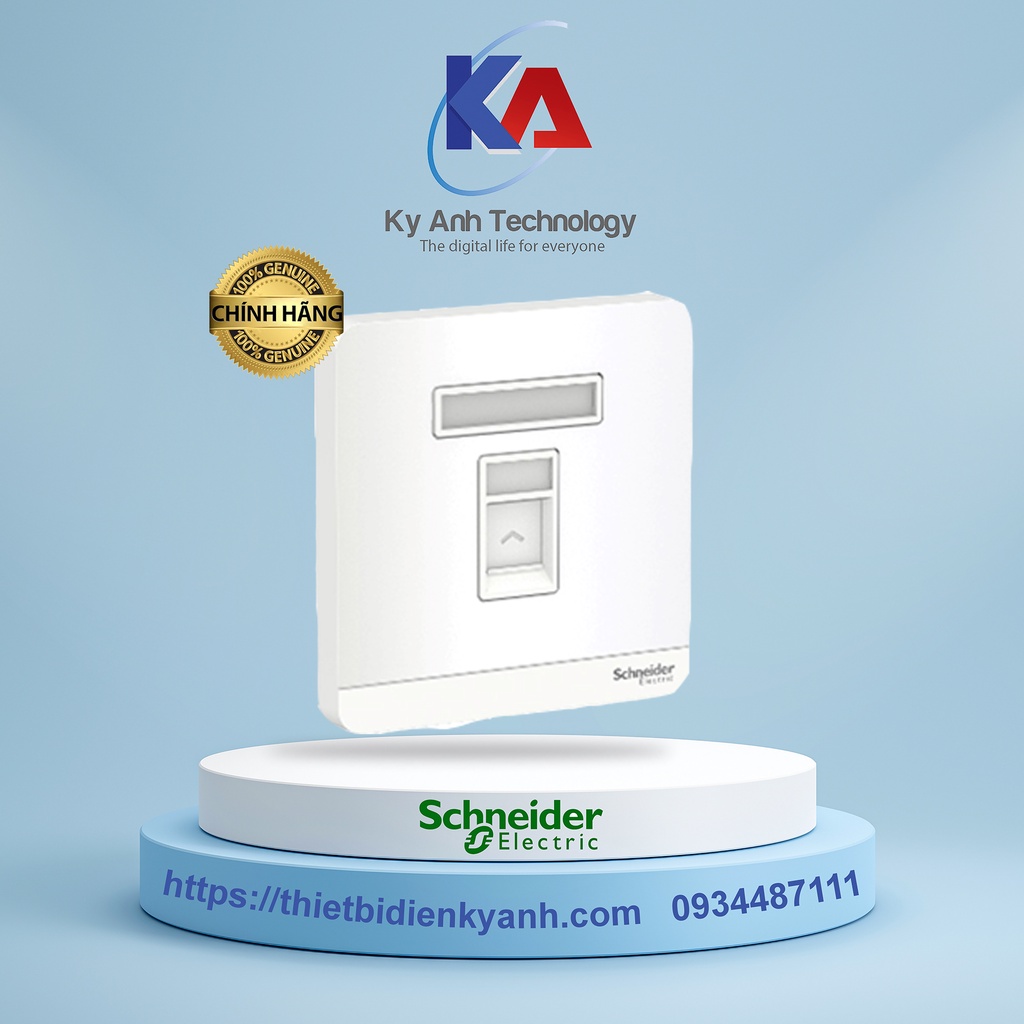 Bộ ổ cắm điện thoại đơn - Avatar On Schneider - E8331RJS4