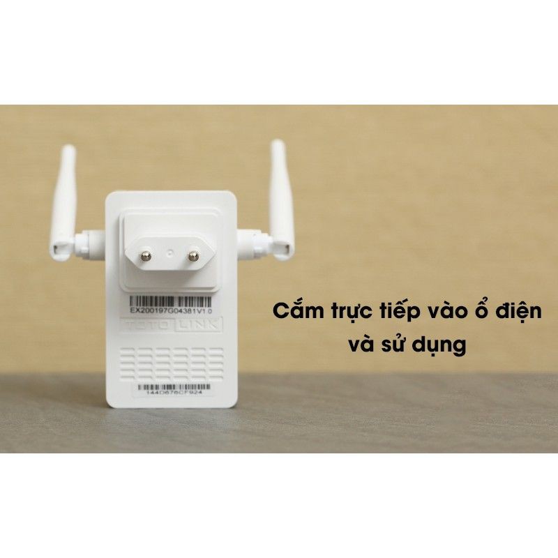 Totolink N 300Mbps Bộ mở rộng sóng wifi - EX200 - Hàng Chính Hãng