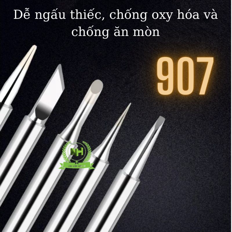 Mũi hàn 907 không chì mạ 3 lớp cao cấp cho máy hàn NO 907