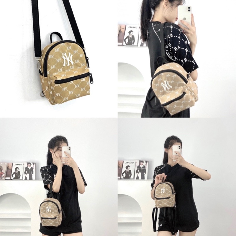 (ảnh thật) Balo Mini m/ lb BackPack hàng chuẩn đủ ba màu đen/ trắng/ màu