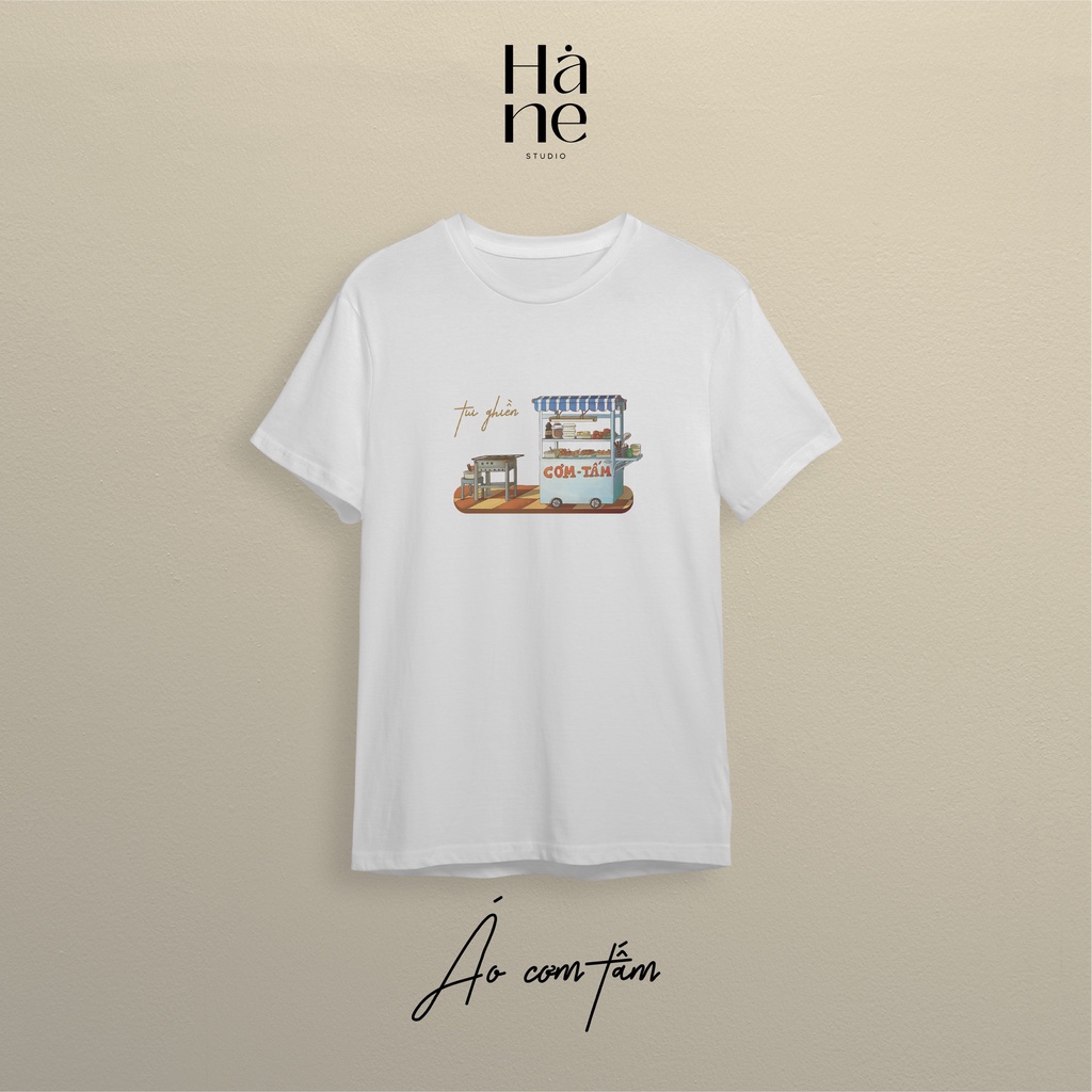 Áo thun cotton " Tui ghiền CƠM TẤM"