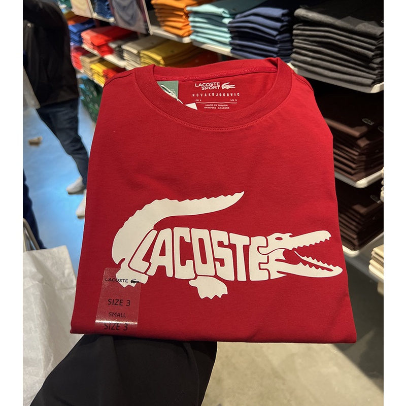 Áo Thun Tay Ngắn Cổ Tròn In logo Lacostes Thời Trang Cho Nam Và Nữ