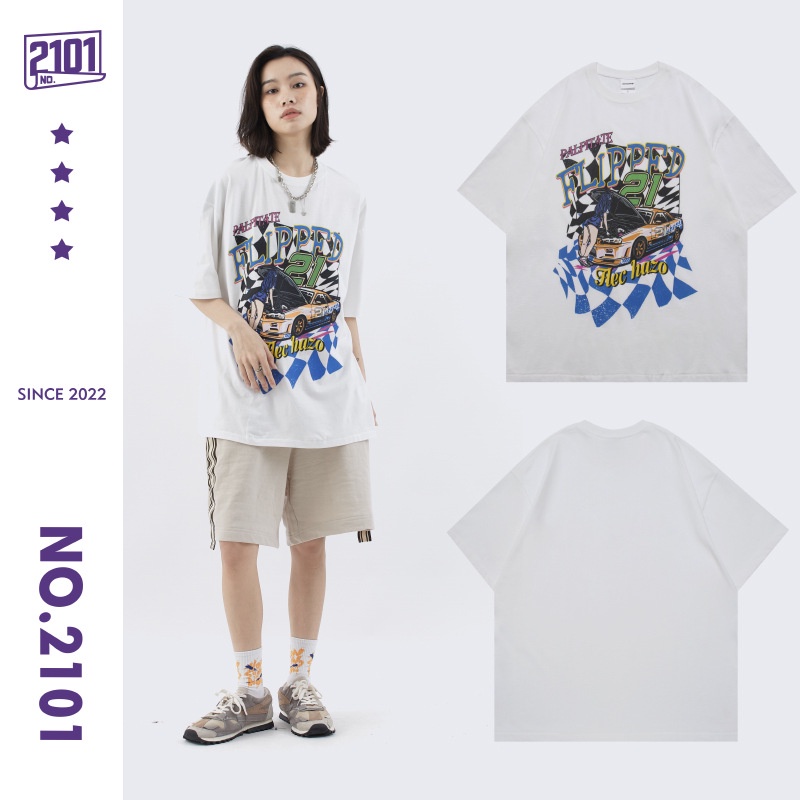 Áo thun tay lỡ form rộng nam nữ unisex oversize XE HƠI N84