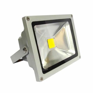 Đèn pha led ngoài trời 50W vỏ xám - ánh sáng vàng IP66