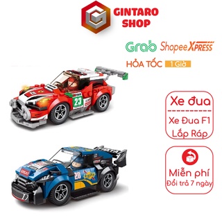 Đồ chơi lắp ráp xe đua tay đua cự phách, Đồ chơi xếp hình xe đua F1 cao cấp đa dạng chi tiết cho bé phát triển tư duy