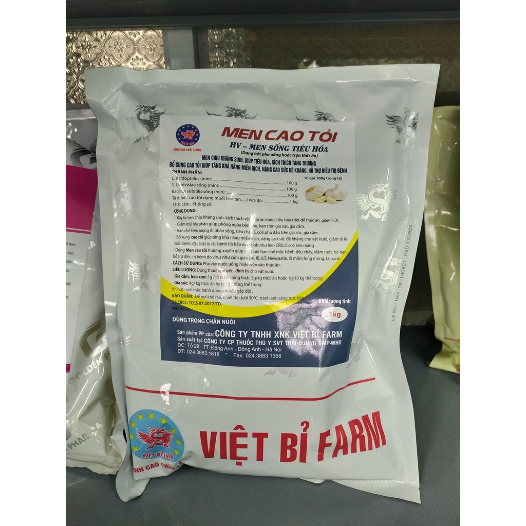 Men Cao Tỏi 100g - Men tiêu hoá cao cấp chịu kháng sinh, kích thích tiêu hoá, tăng cường miễn dịch, nâng cao đề kháng
