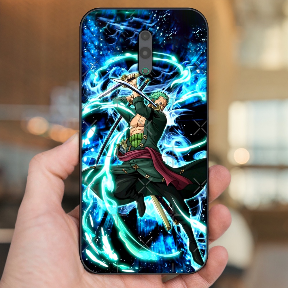 Ốp lưng Oppo Reno viền đen in hình Zoro One Piece