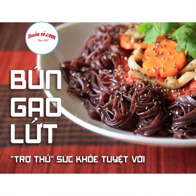 &lt;QUÀ TẶNG&gt; Bún gạo lứt giảm cân thực dưỡng ( 500G ) - Bún gạo lứt đặc sản Cao Bằng nongsansachathai 01211