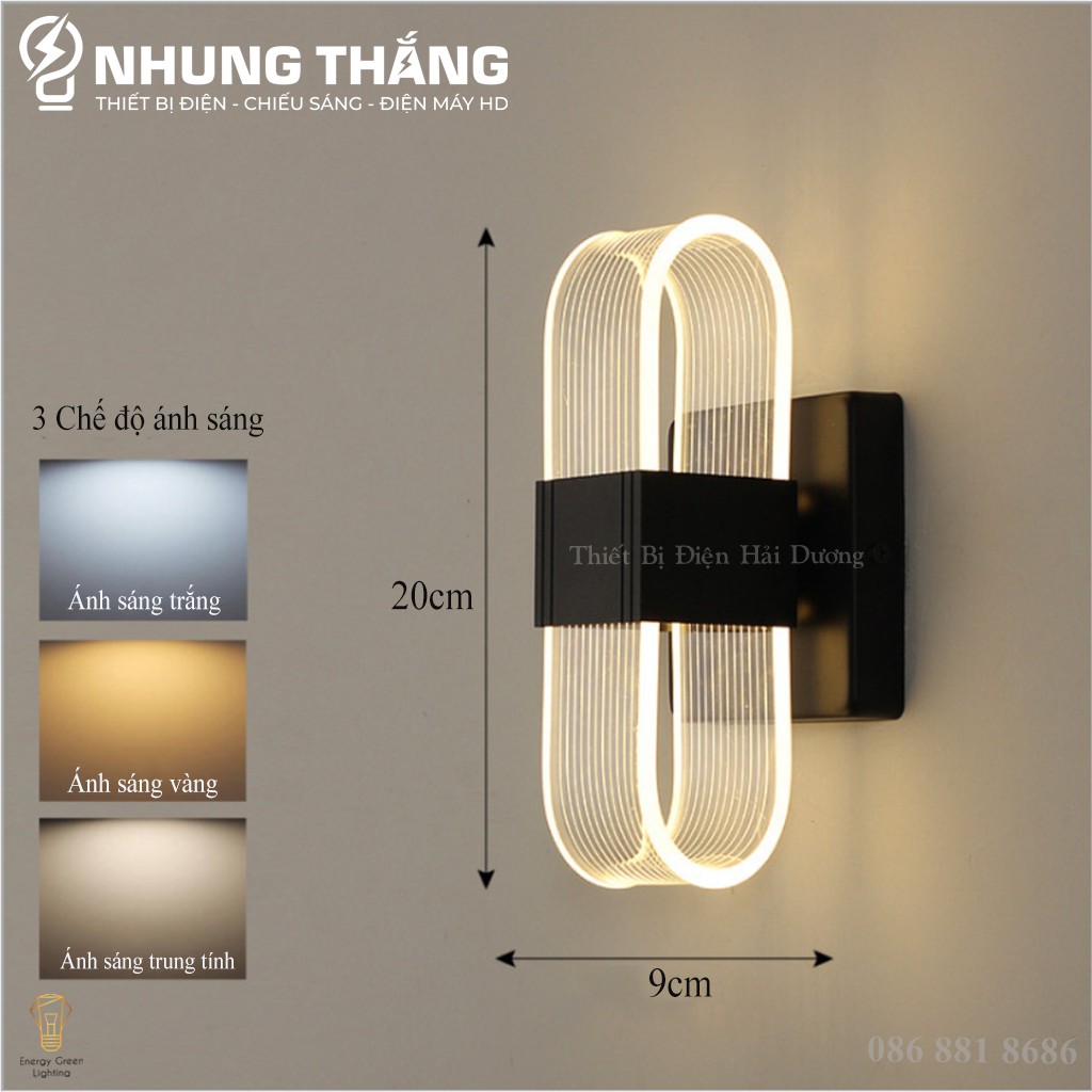 Đèn LED Gắn Tường DT-276 - Trang Trí Trong Nhà , Cầu Thang , Hành Lang - 3 Chế Độ Ánh Sáng - Energy Green Lighting