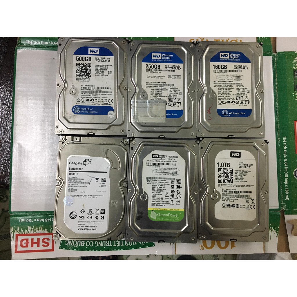 Ổ cứng PC máy tính để bàn HDD 500Gb 320Gb 250GB 160GB 80GB 7200rpm Sata thanh lý