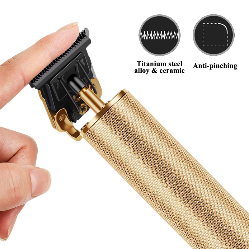 Máy Cắt Tóc Chuyên Nghiệp Máy Cắt Tóc điện T9 USB Có Thể Sạc Lại Máy Cắt Tóc Nam Máy Cắt Tóc Cắt Râu C0025A