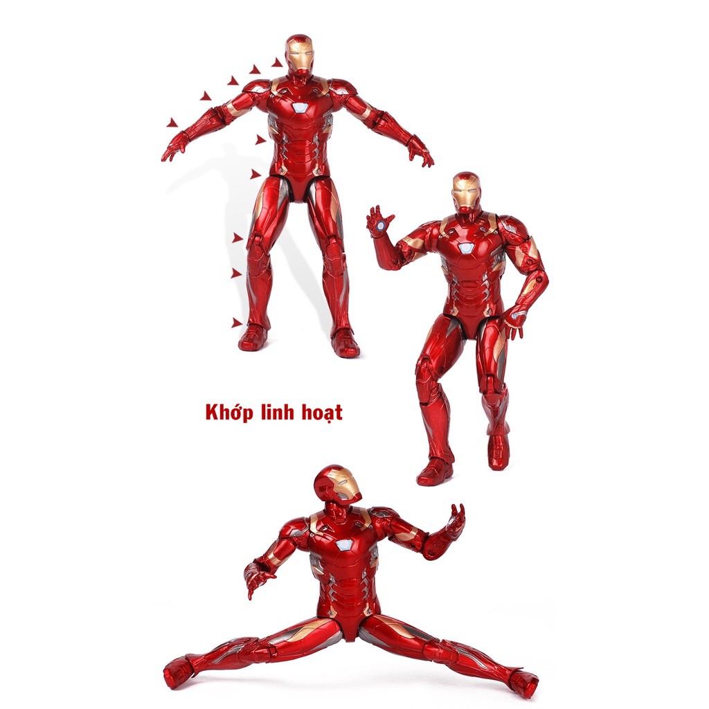 Mô hình Người Sắt Iron Man Mark 46 trong phim Civil War của Marvel - Có đế trưng bày
