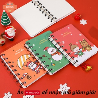 Sổ lò xo mini 🥑NOEL🍓 nhiều hình vũ trụ thú cưng dùng để làm quà tặng ghi chép