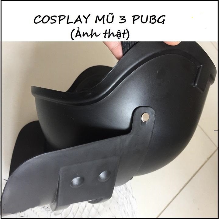 Mũ 3 Pubg CosPlay | Phụ Kiện Hóa Trang Phỏng Gam Pubg ⚡Tặng Kèm Móc Khóa⚡ Xinh Xắn
