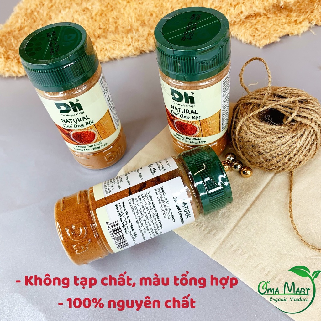 Quế ống bột nguyên chất Natural DH Foods 40gr