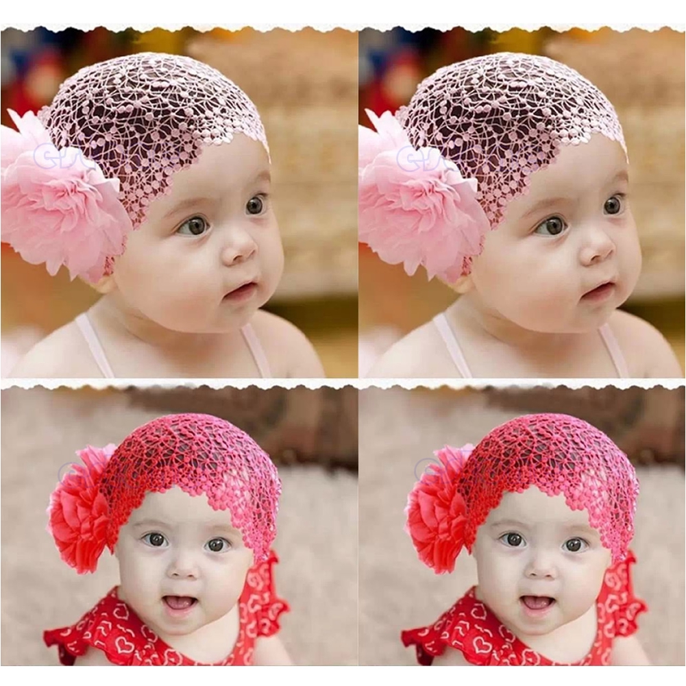 Băng đô gắn bông hoa thời trang dễ thương cho bé gái