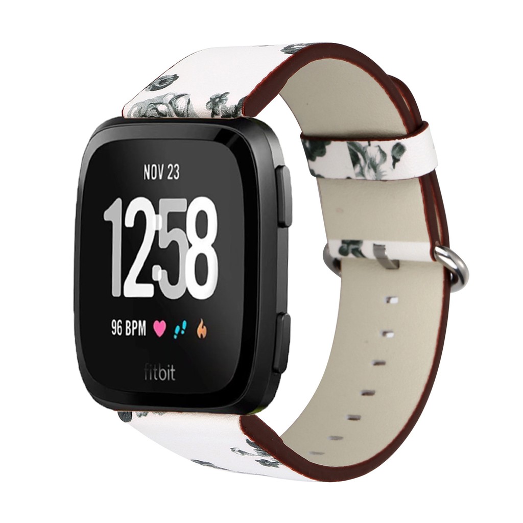 Dây Đeo Bằng Da Thật Cho Đồng Hồ Fitbit Versa / Versa 2 / Versa Lite