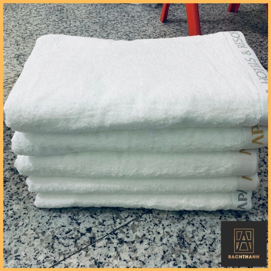 Khăn tắm body Cotton APA xuất dư (Combo 5 khăn) Kích thước 70x140cm nặng 540g