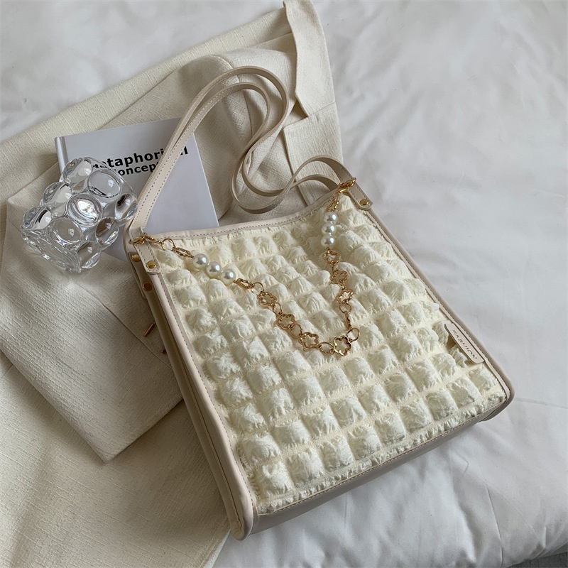 Túi Đeo Vai Cỡ Lớn Họa Tiết Kẻ Sọc Thời Trang Dễ Phối Đồ Cho Nữ