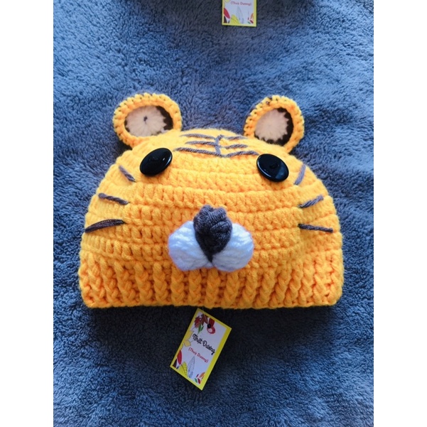 Nón Len Handmade chú hổ con cho be trai và gái
