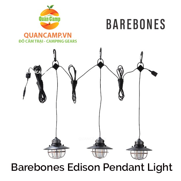 Đèn pin cắm trại Barebones Edison Pendant Light