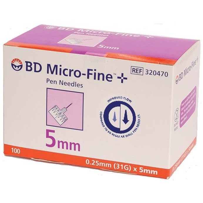 Kim bút tiêm insulin BD Micro-Fine™ 4mm 31G dành cho người điều trị tiểu đường - hàng chính hãng