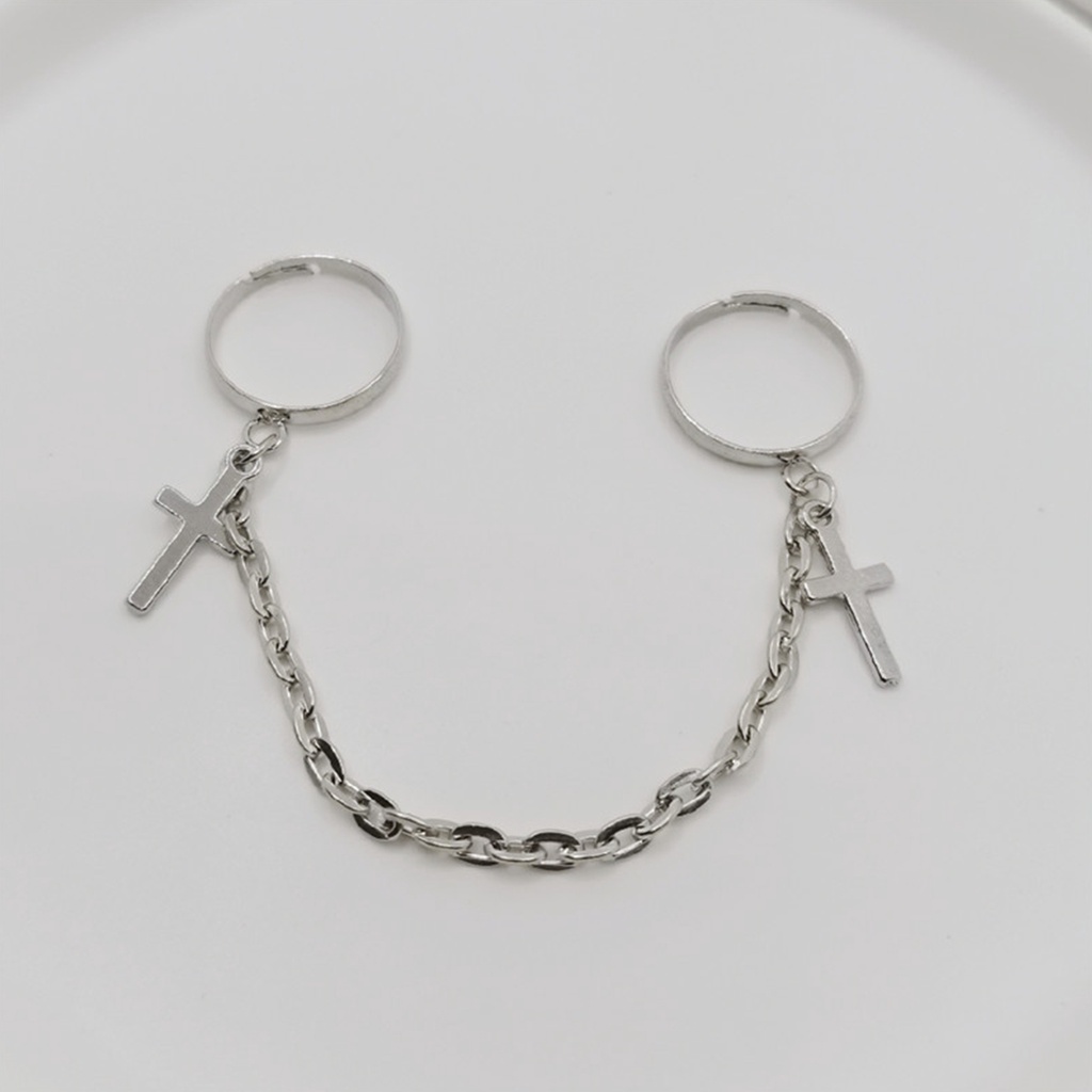 Nhẫn Dây Xích Nối Có Thể Điều Chỉnh Thời Trang Unisex