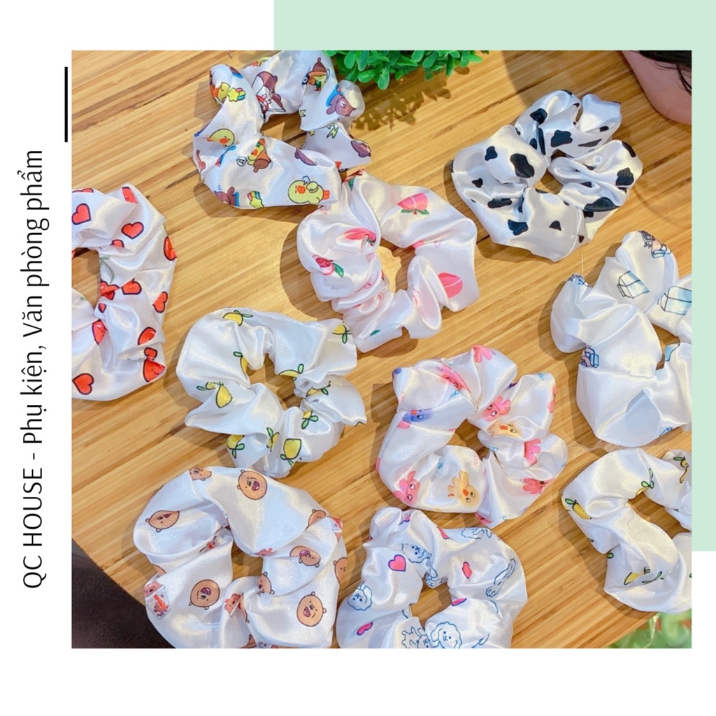 🍀Dây buộc tóc, cột tóc Srunchies dễ thương (FREE SHIP)