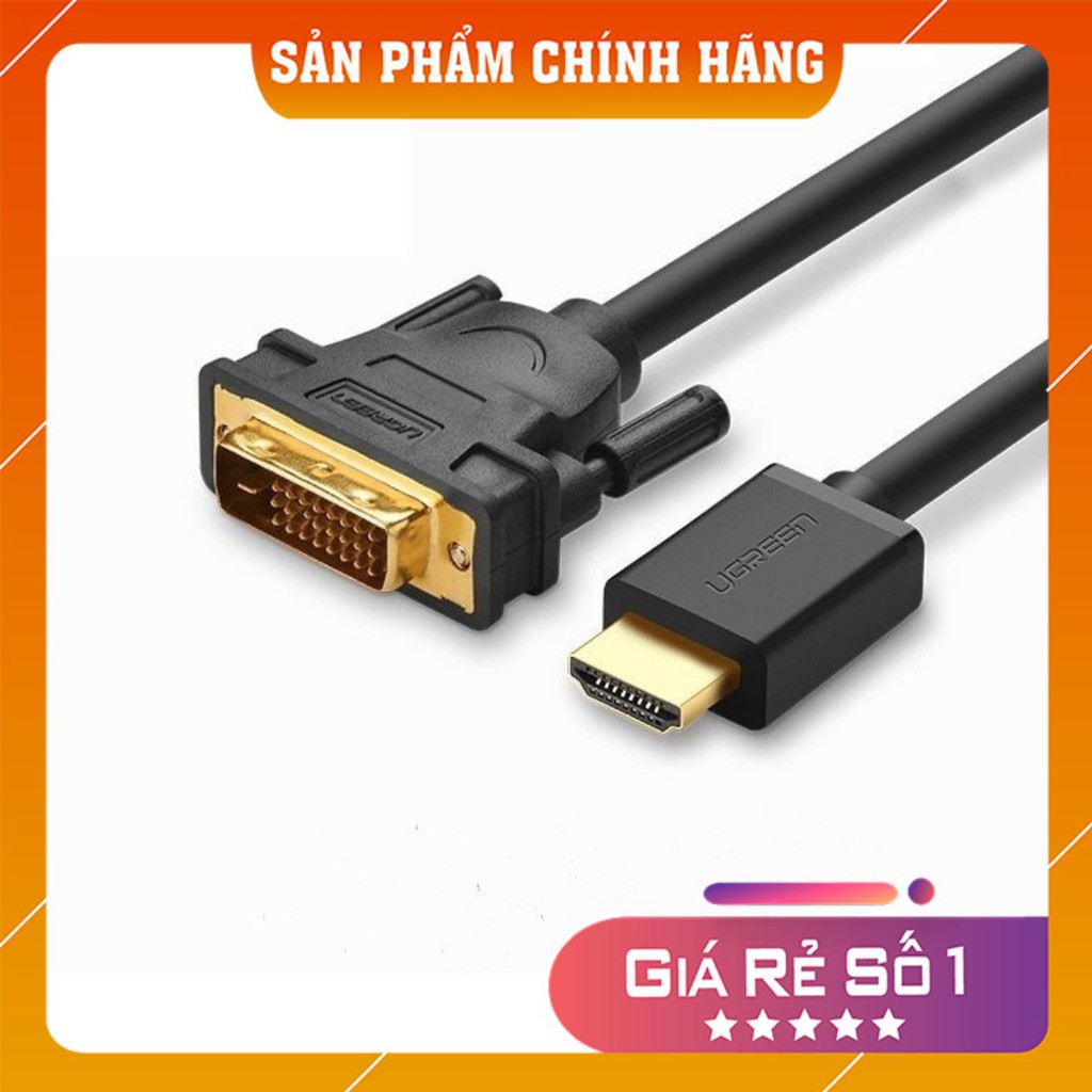 Cáp HDMI to DVI 24+1 dài 1,5m cao cấp Ugreen 11150