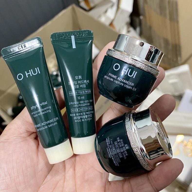 Combo Kem và Serum chống lão hoá giảm nhăn OHUI Prime Mini - Chuẩn Auth