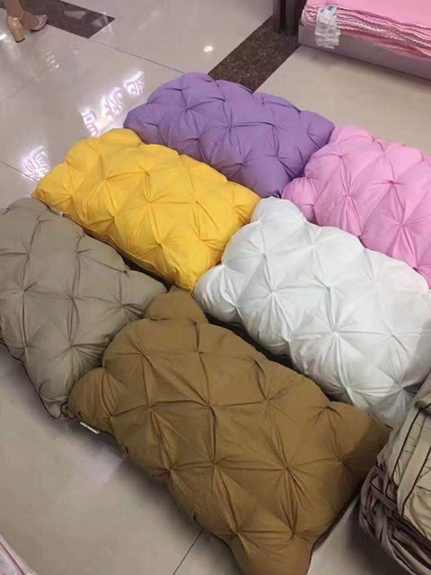 Gối rúm luxury vải cotton cao cấp