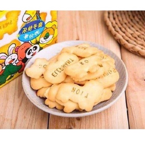 Bánh Ăn Dặm Hình Thú | Bánh Thú Túi Zip Ginbis 63g Bổ Sung DHA