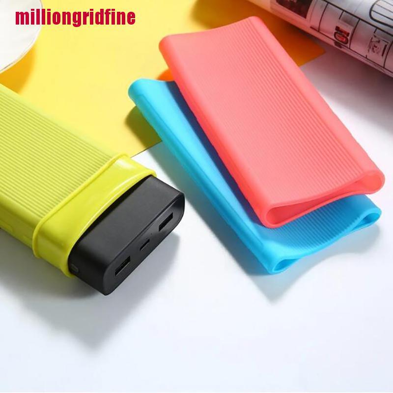 1 Vỏ Pin Sạc Dự Phòng 20000MAh Bằng Silicon Hai Cổng USB Tiện Dụng