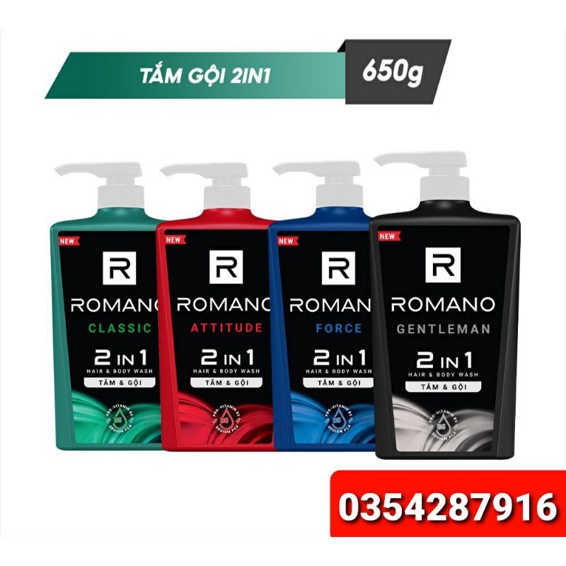 Tắm gội ROMANO 2in1