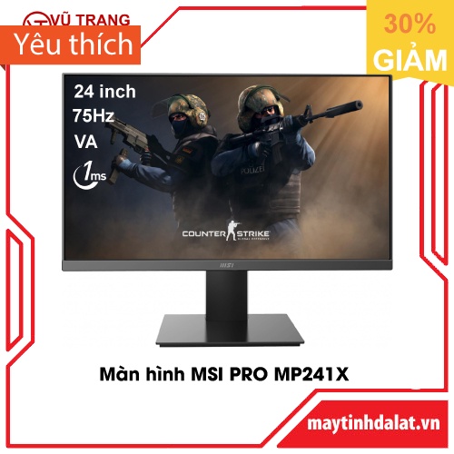 MÀN HÌNH PHẲNG 24" 1080P 75HZ MSI MP241X giá rẻ 3.150.000