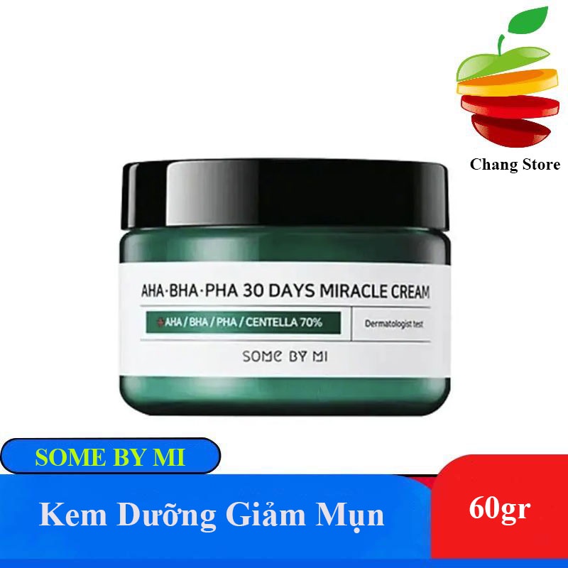 [CHÍNH HÃNG] Kem Dưỡng Giảm Mụn Some By Mi AHA-BHA-PHA 30 Days Miracle Cream 60Gr