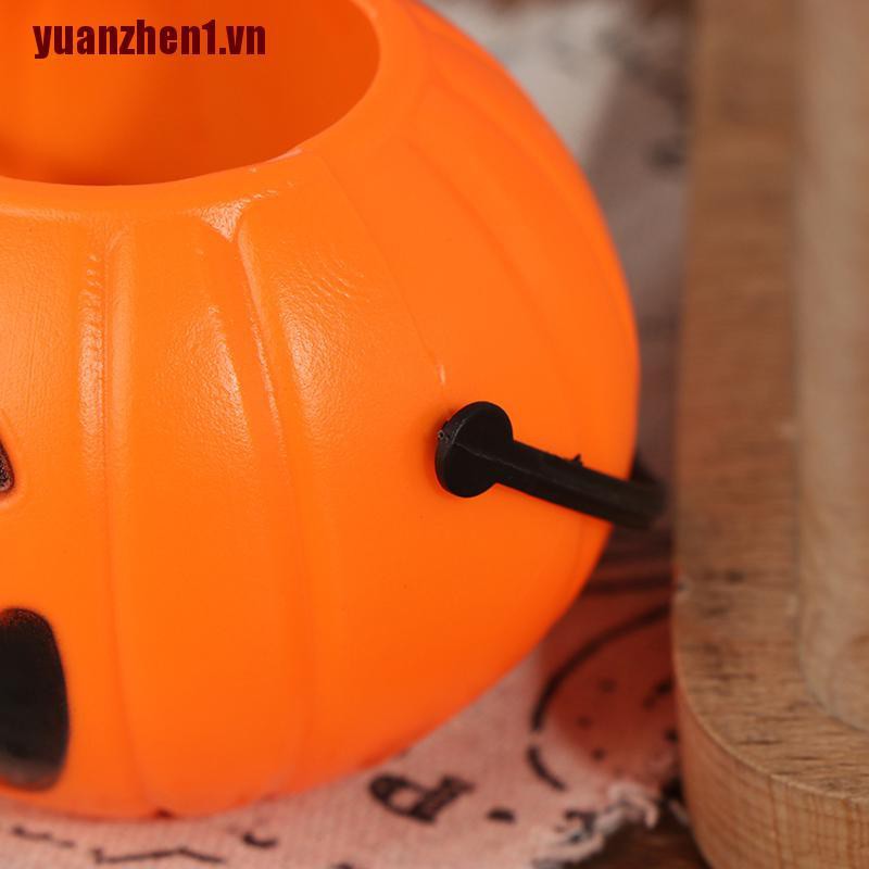 Xô Kẹo Hình Quả Bí Ngô Bằng Nhựa Trang Trí Halloween