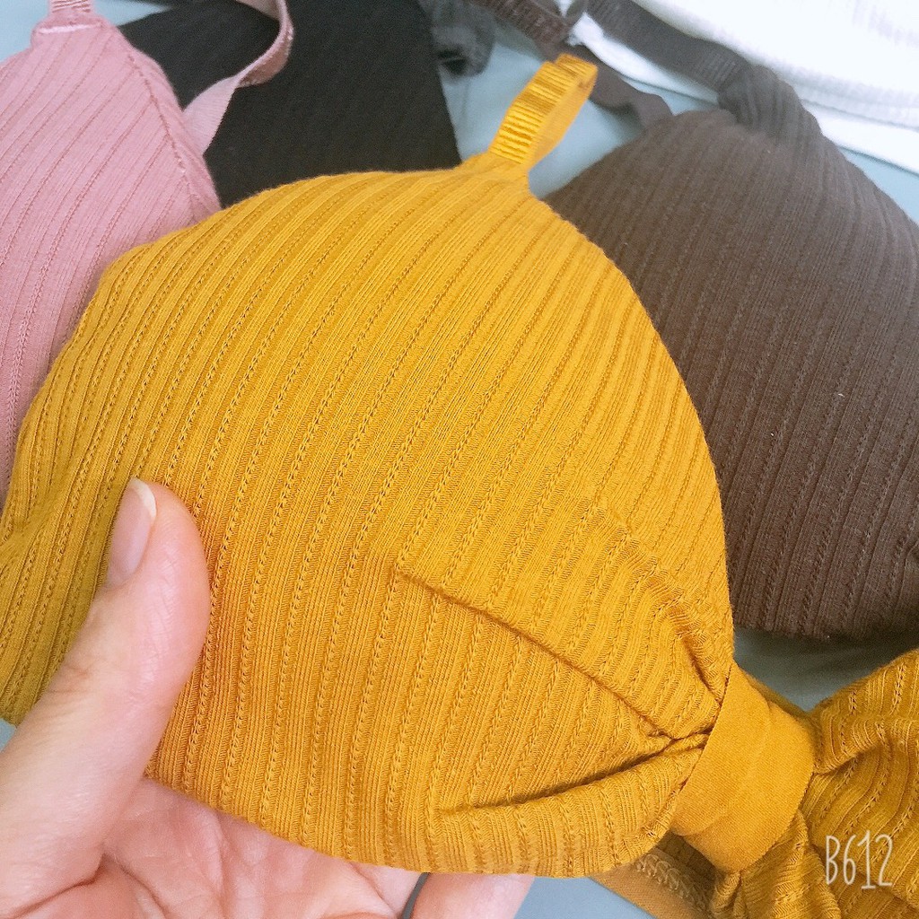 ÁO BRA nữ KHÔNG GỌNG GÂN NƠ ĐỆM DÀY nâng ngực_BR15
