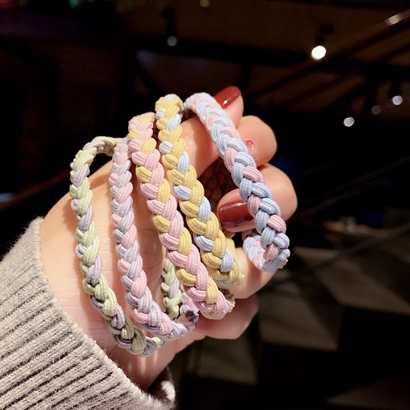 Bộ 2 dây thun buộc tóc phong cách bohemian thanh lịch cho nữ